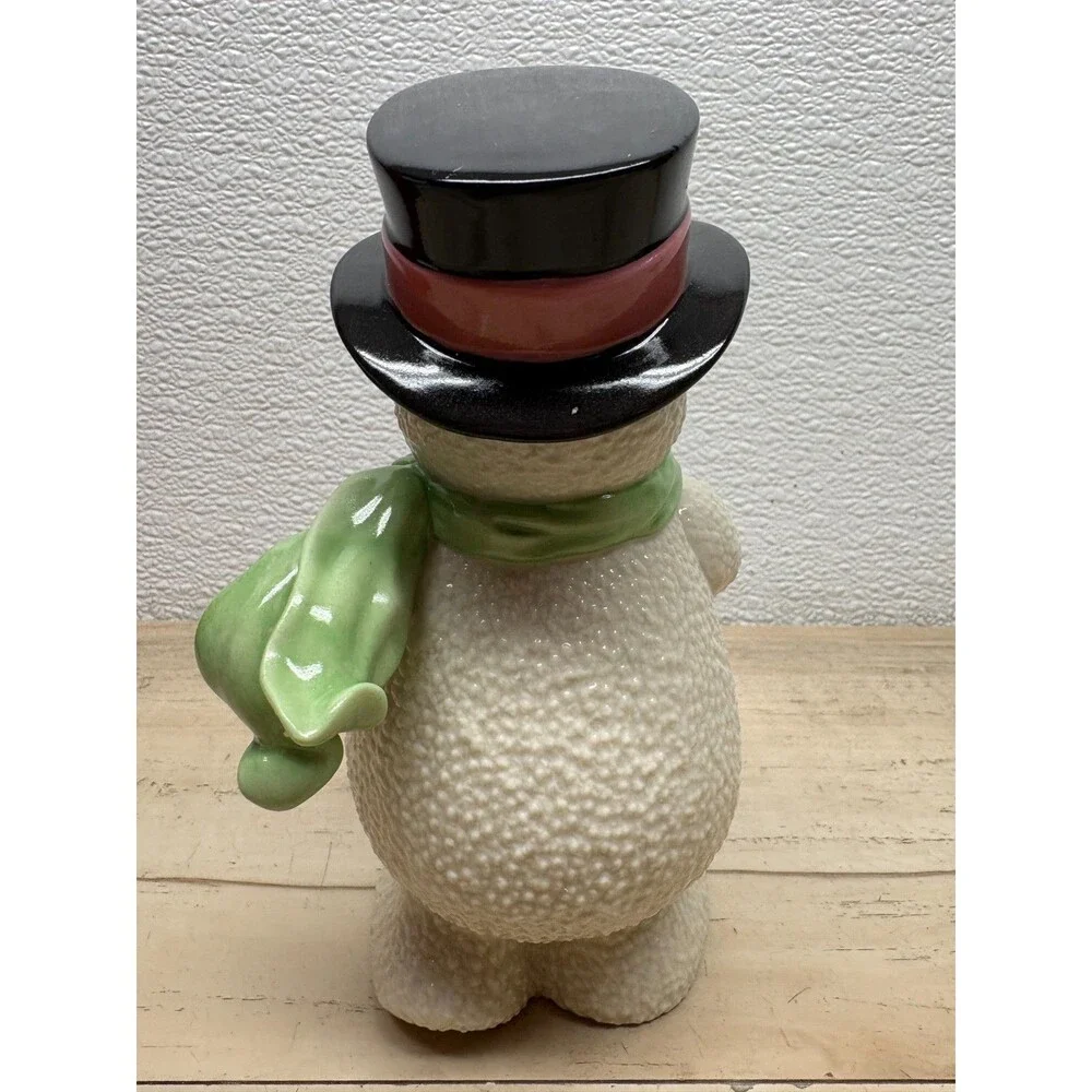 2012 Lenox Snowy Clarinet Snowman Porcelain Figurine With 24K Gold Accents